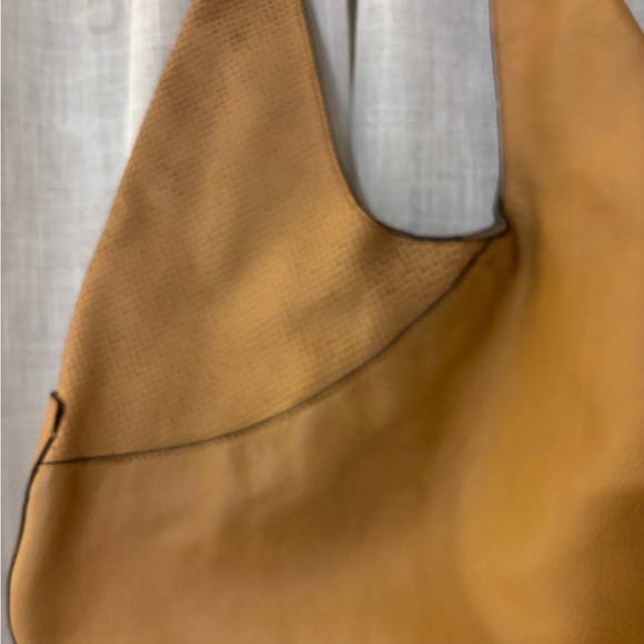 Louise et Cie Tan Leather Hobo Bag with Relaxed Silhouette - Picture 10 of 16